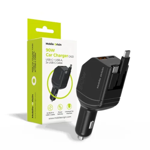 90W autonabíječka Mobile Origin CA22 - USB-C + USB-A - Obrázek 2