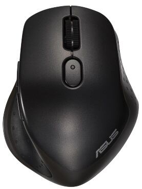 ASUS MW203 Multi-Device Wireless Silent Mouse/Ergonomická/Optická/Pro praváky/2 400 DPI/USB+BT/Černá 90XB06C0-BMU000