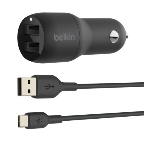Autonabíječka Dual USB-A / Lightning 24W - Belkin