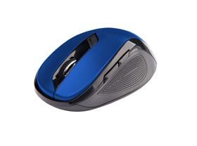 C-TECH Myš WLM-02/Ergonomická/Optická/Pro praváky/1 600 DPI/Bezdrátová USB/Černá-modrá WLM-02B
