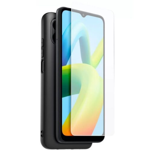 Made for Xiaomi TPU Kryt + Tvrzené Sklo pro Xiaomi Redmi A1/A2 Black WICASETPUREDMIA1N