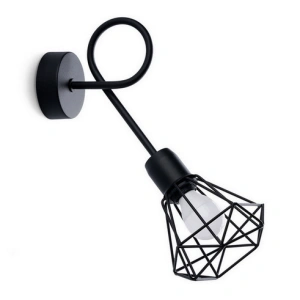 Nástěnné svítidlo SOLLUX ARTEMIS 1S černé E14 1x40W bez žárovky SL.1108