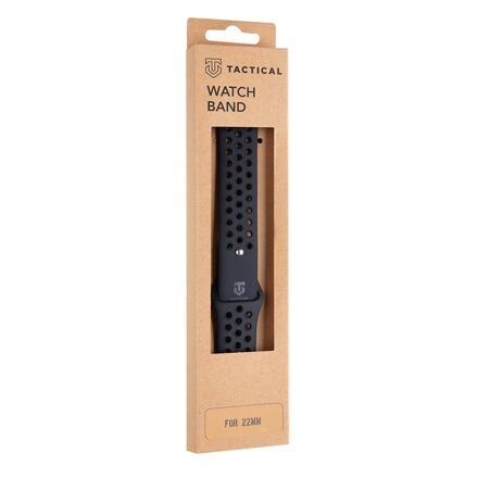 Tactical 234 Double Silikonový Řemínek 22mm Black 234