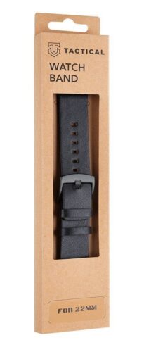 Tactical 307 Kožený Řemínek 22mm Black 307