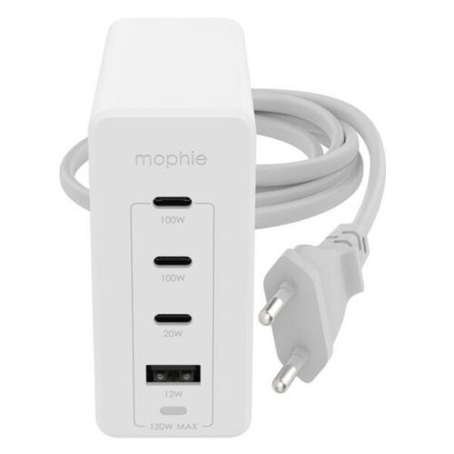 120W GaN nabíječka Mophie 3× USB-C