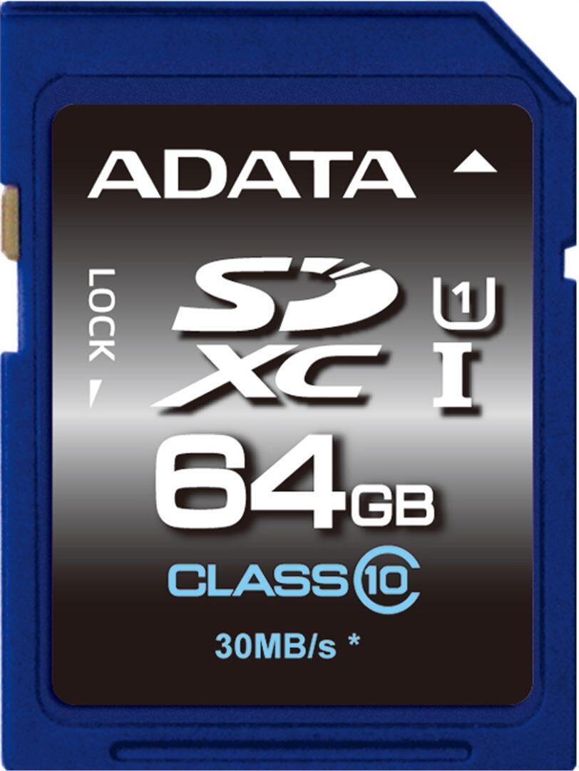 ADATA/SDXC/64GB/UHS-I U1 / Class 10 ASDX64GUICL10-R
