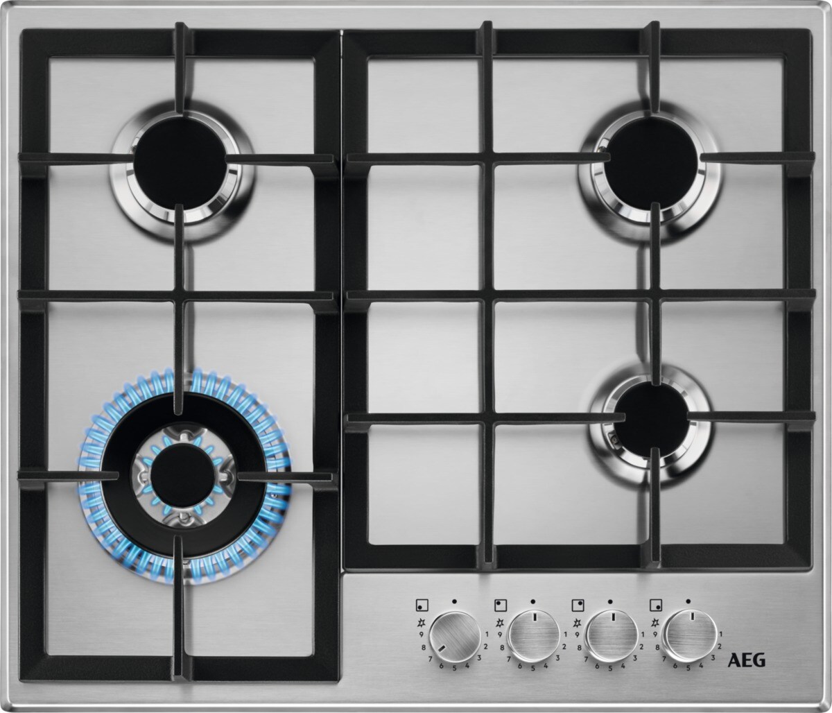 AEG HGB64420SM plynová varná deska Step Power
