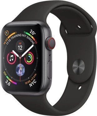Apple Watch Series 4 44mm Cellular (Stav A/B) Vesmírně šedá s tmavě modrým sportovním řemínkem MRGE3QC/A - Obrázek 2