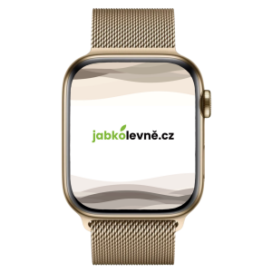 Apple Watch Series 6 44mm Cellular (Stav A) Zlatá nerezová ocel s grafitovým ocelovým řemínkem