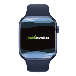 Apple Watch Series 6 44mm GPS (Stav A-) Modré s temně modrým sportovním řemínkem MRGE3QC/A