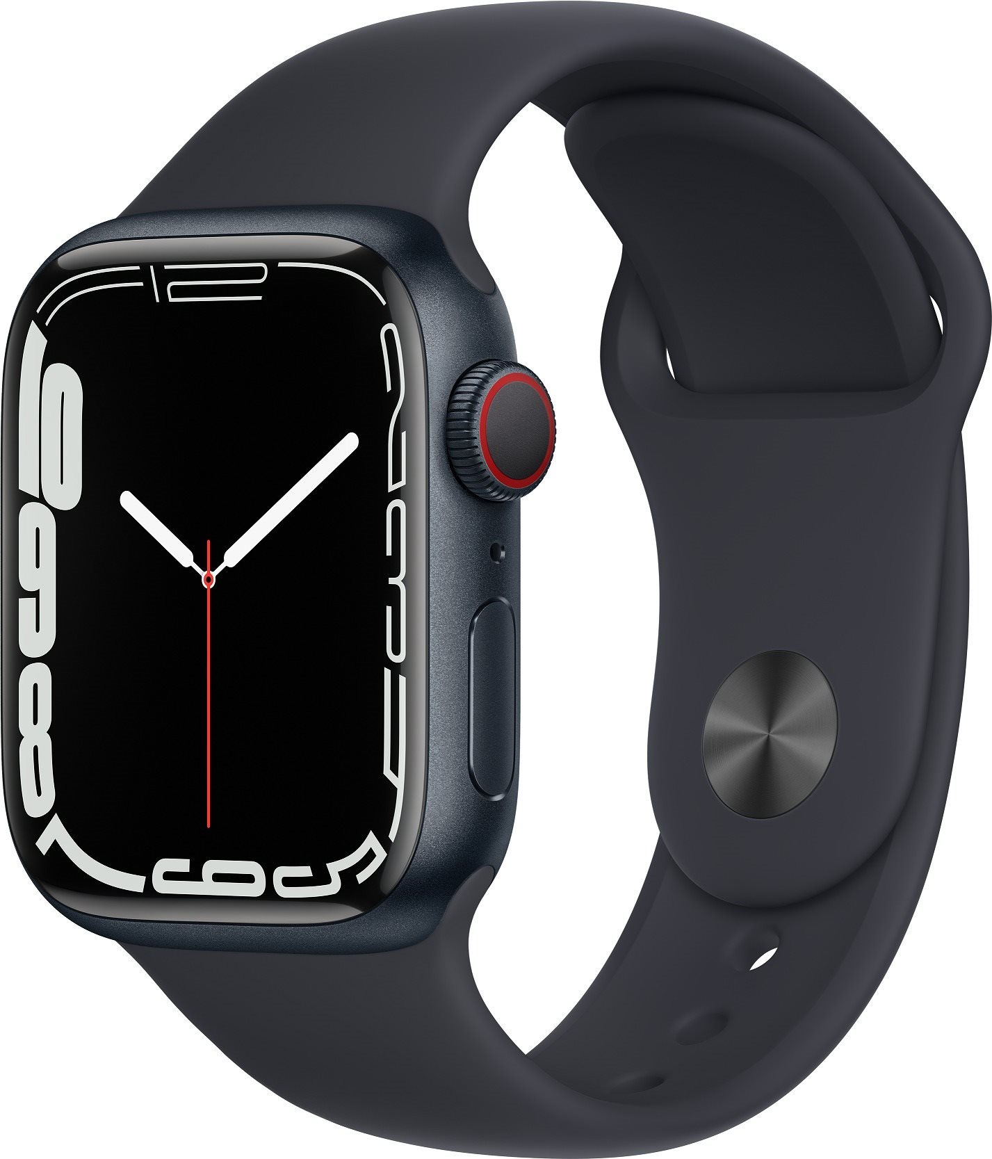 Apple Watch Series 7 45mm Cellular Temný hliník se sportovním řemínkem - Obrázek 2