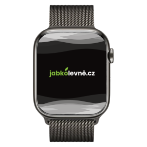 Apple Watch Series 7 45mm (Nerozbaleno) Cellular Grafitová ocel + temně modrý sportovní řemínek