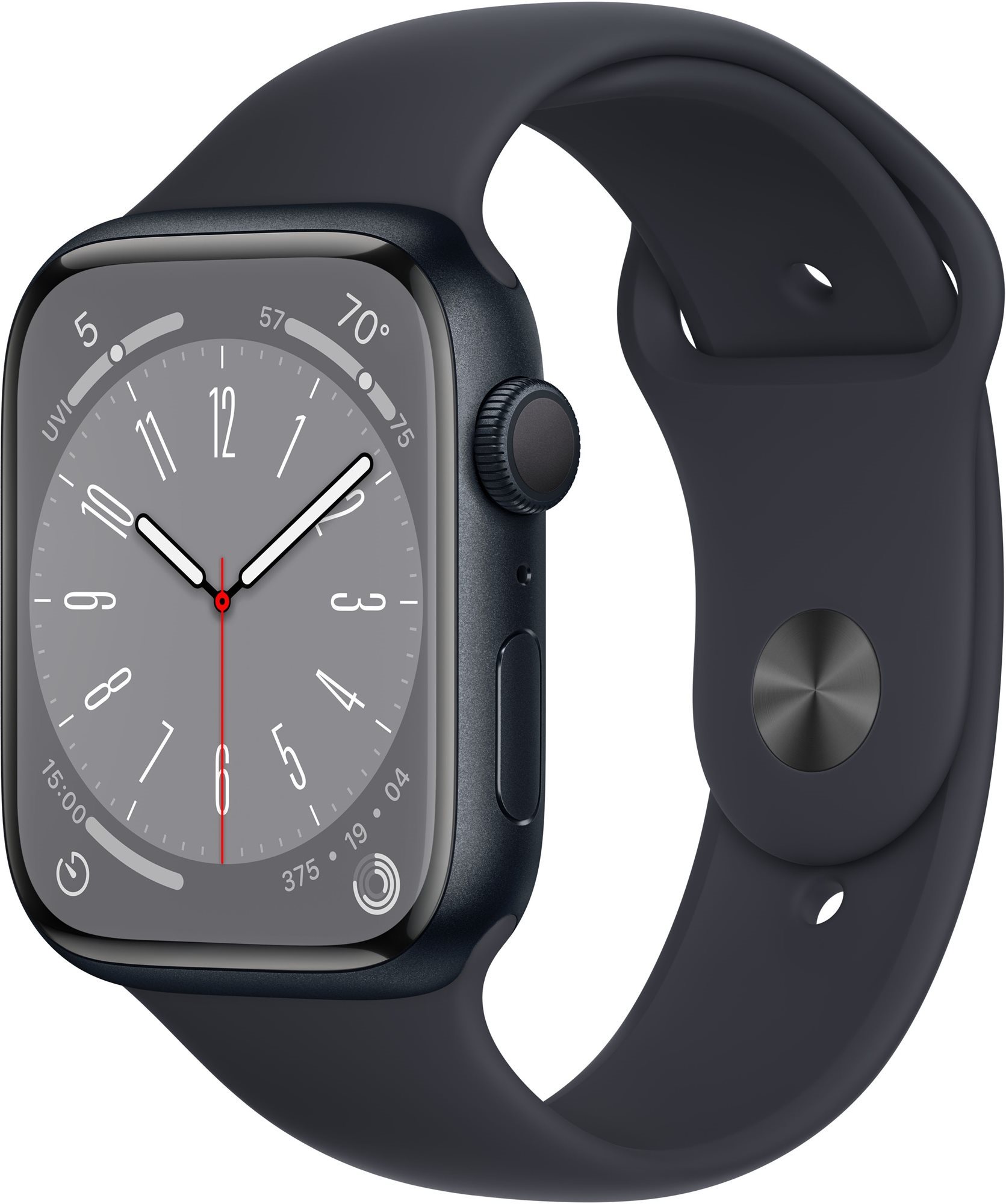 Apple Watch Series 8 41mm GPS (Stav A-) Temně inkoustový hliník s inkoustovým sportovním řemínkem MNK43CS/A - Obrázek 2