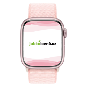 Apple Watch Series 9 45mm GPS (Stav A/B) Růžový hliník s růžovým sportovním řemínkem MNK43CS/A