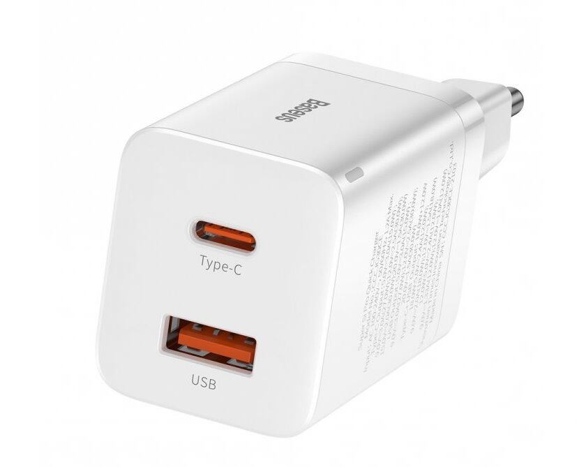 Baseus CCSUPP-E02 Super Si Quick Nabíječka USB + USB-C 30W White CCSUPP-E02 - Obrázek 12