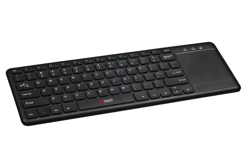 C-TECH WLTK-01/Bezdrátová USB/CZ-SK layout/Černá