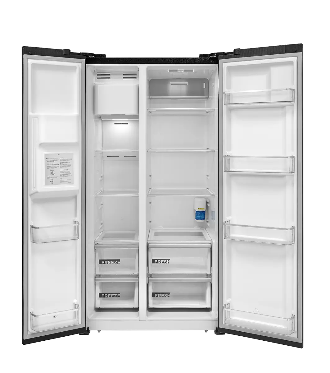 Concept Americká lednice s výrobníkem ledu LA7691bc BLACK - Obrázek 2