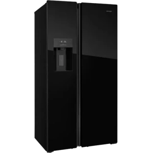 Concept Americká lednice s výrobníkem ledu LA7691bc BLACK