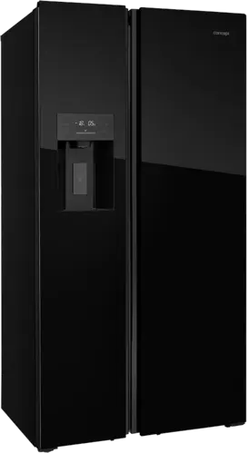 Concept Americká lednice s výrobníkem ledu LA7691bc BLACK