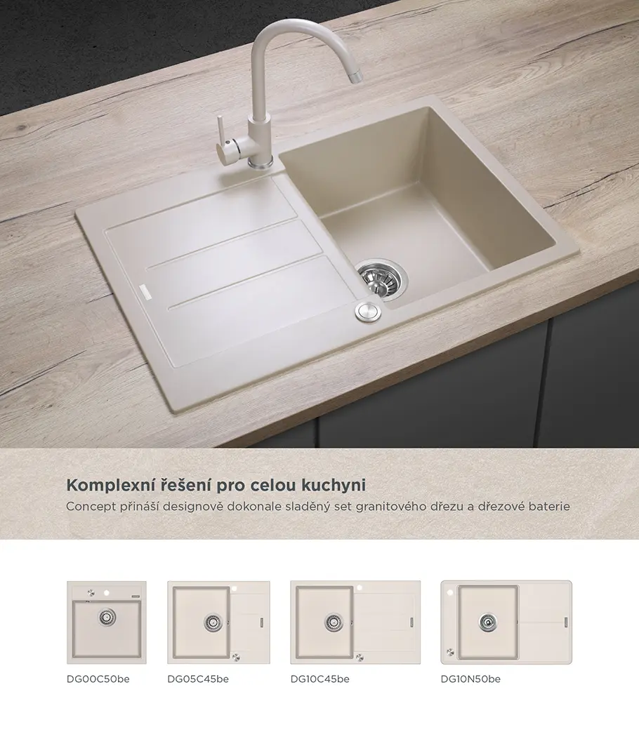 Concept Dřezová baterie BDG3334be BÉŽOVÁ - Obrázek 2