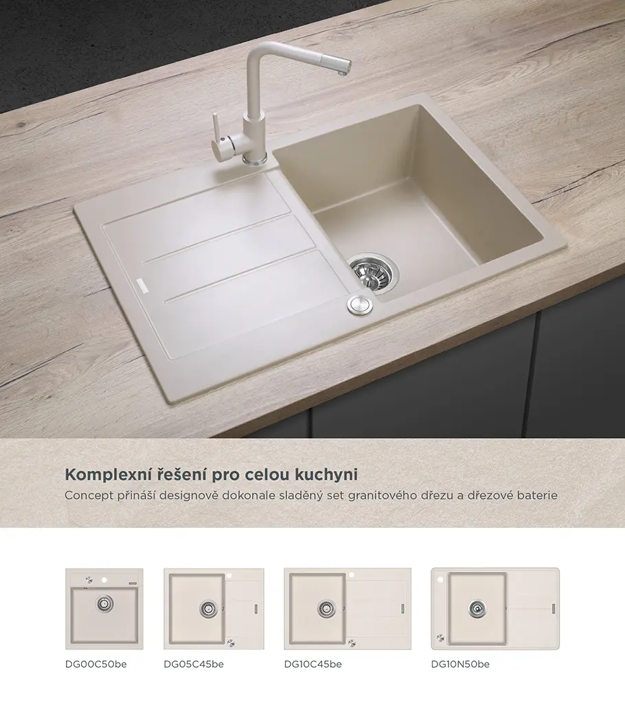 Concept Dřezová baterie BDG4327be BÉŽOVÁ - Obrázek 2
