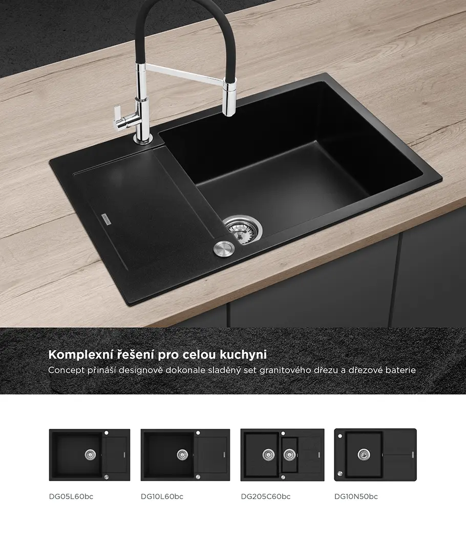 Concept Dřezová baterie s hadicí BDC7547 chrom - Obrázek 2