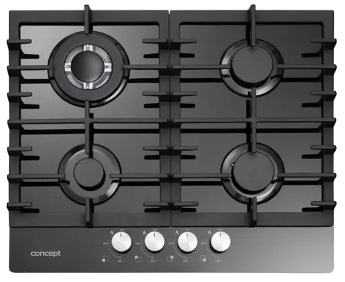 Concept Plynová deska vestavná 60 cm PDV7260bc BLACK