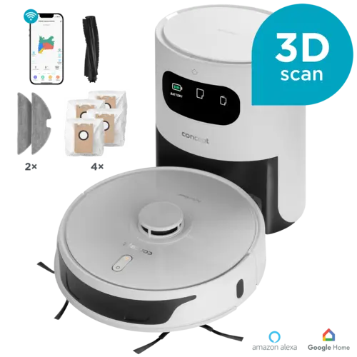 Concept Robotický vysavač s mopem 2v1 PERFECT CLEAN Laser 3D VR3450