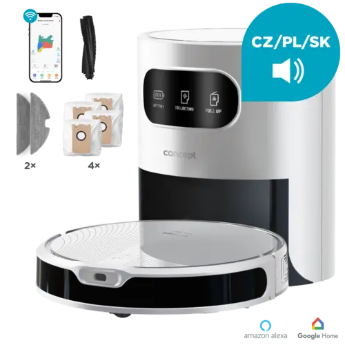 Concept Robotický vysavač s mopem 2v1 PERFECT CLEAN Laser VR3350