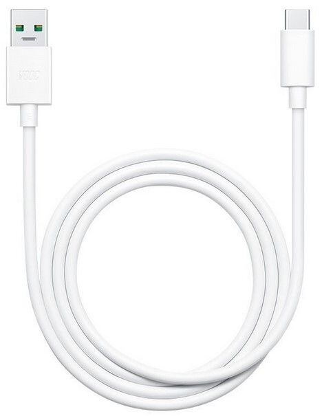 DL129 OPPO USB-C Datový Kabel Fast Charge 65W 1m White (Bulk) 57983108753