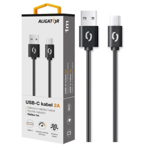 Datový kabel ALIGATOR 2A USB-C 1m