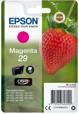EPSON Singlepack Magenta 29 Claria Home Ink C13T29834012