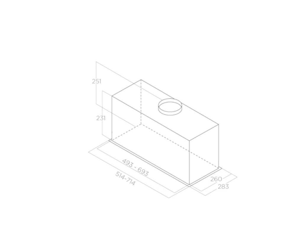 Elica FOLD BL MAT/A/72 vestavná digestoř - Obrázek 2