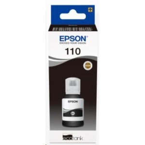 Epson 110 EcoTank Pigment black ink bottle C13T03P14A