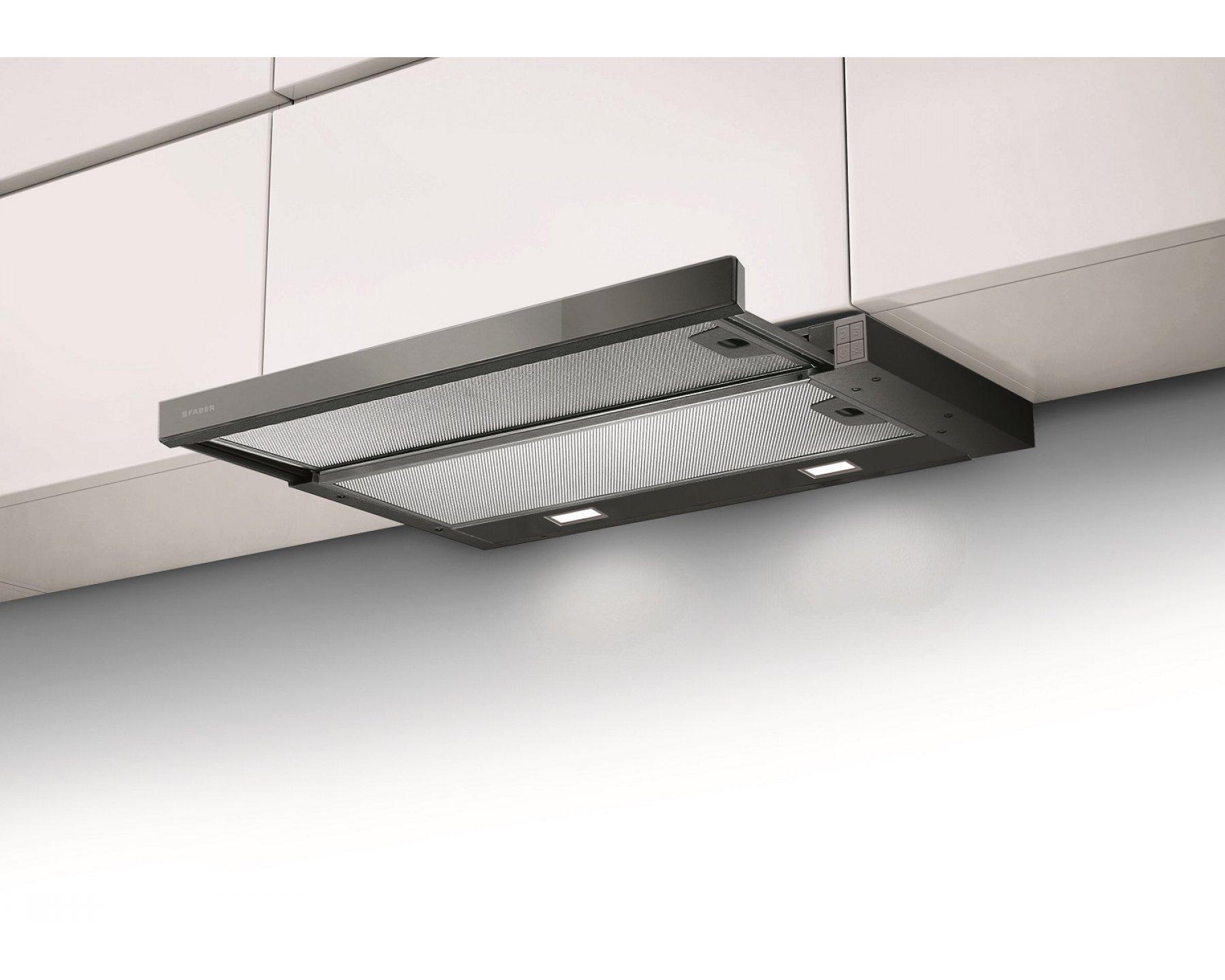 Faber FLEXA LUX GLASS NG BK A60 výsuvná digestoř