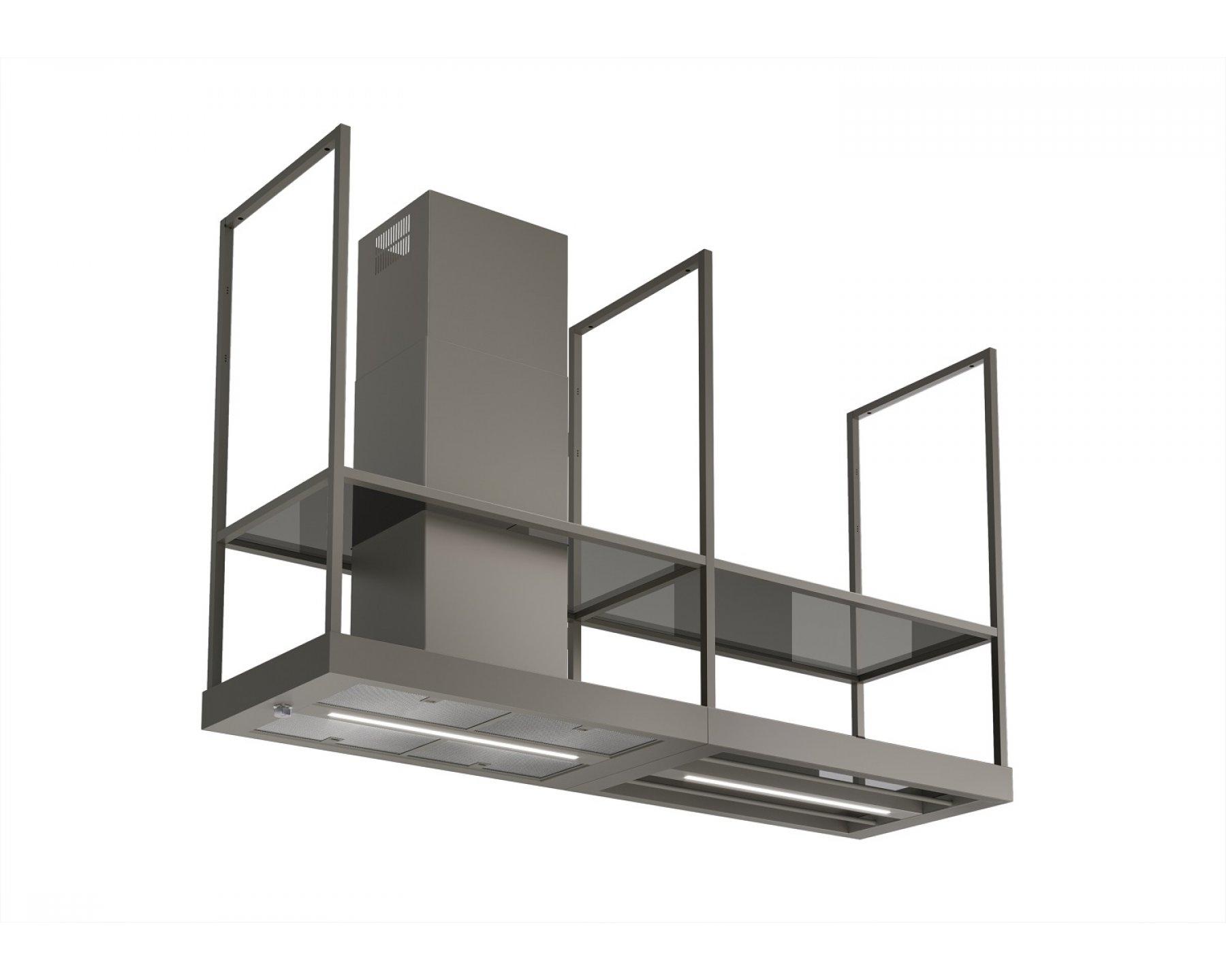 Faber T-SHELF TITANIUM MATT A180 ostrůvková digestoř