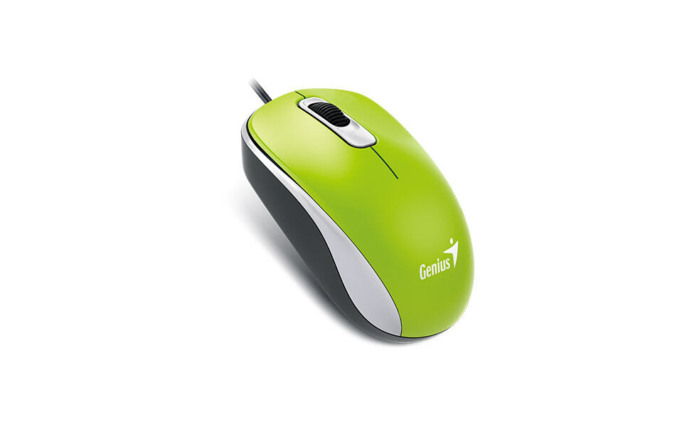 GENIUS DX-110/Kancelářská/Optická/1 000 DPI/Drátová USB/Zelená 31010116112
