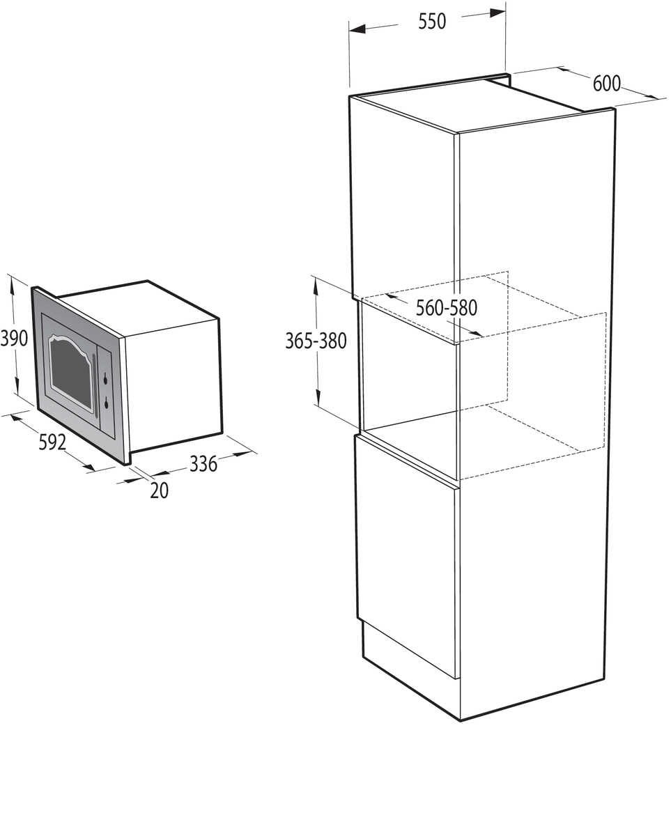 Gorenje BM235CLI vestavná mikrovlnná trouba CLASSICO - Obrázek 2
