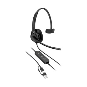 HP Poly Mission 415 Monaural USB Wired Headset Classic (C01A9AA#AC3)