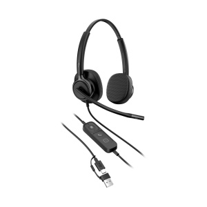 HP Poly Mission 425 Stereo USB Wired Headset (C01B6AA#AC3)
