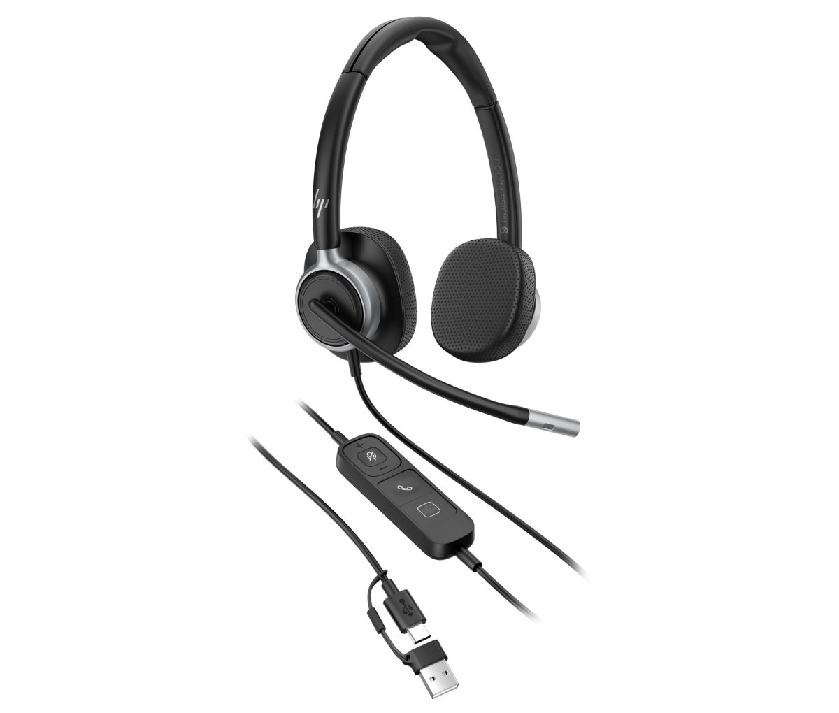 HP Poly Mission 625 Stereo USB Wired Headset (C01C6AA#AC3)