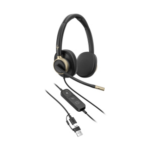 HP Poly Mission 825 Stereo USB Wired Headset (C01FCAA#AC3)