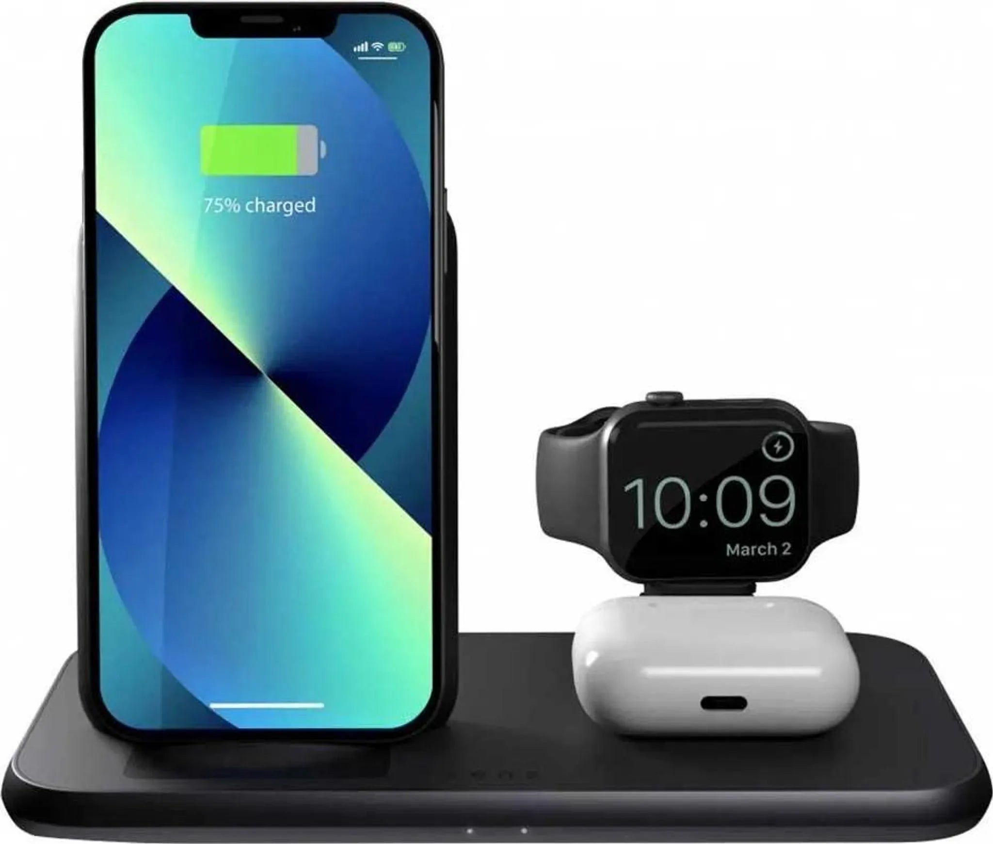 Hliníková bezdrátová nabíječka Zens Aluminium 4-in-1 Stand s 45W USB-C PD adaptérem - Obrázek 2