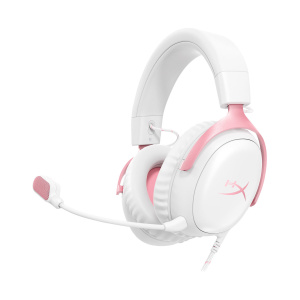 HyperX Cloud III - Gaming Headset (White/Pink) (9W1Q4AA)