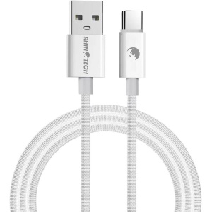 Kabel USB-A / USB-C (1m) 27W Bílý - RhinoTech