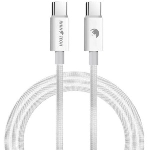 Kabel USB-C / USB-C (1m) 60W Bílý - RhinoTech
