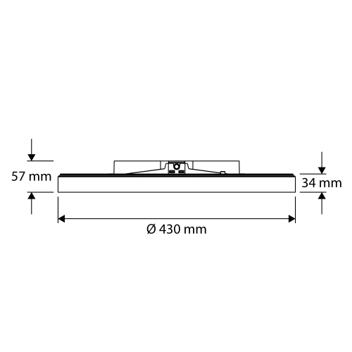 LED svítidlo PROLUMIA Prodisc Helios Maxi s prstencovým efektem přisazené/závěsné/zapuštěné Ø430 max.31W zap./vyp. černá 40008915 - Obrázek 2