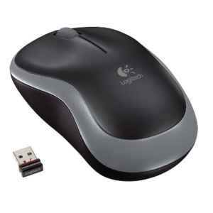 Logitech M185 nano/Kancelářská/Optická/1 000 DPI/Bezdrátová USB/Šedá 910-002238
