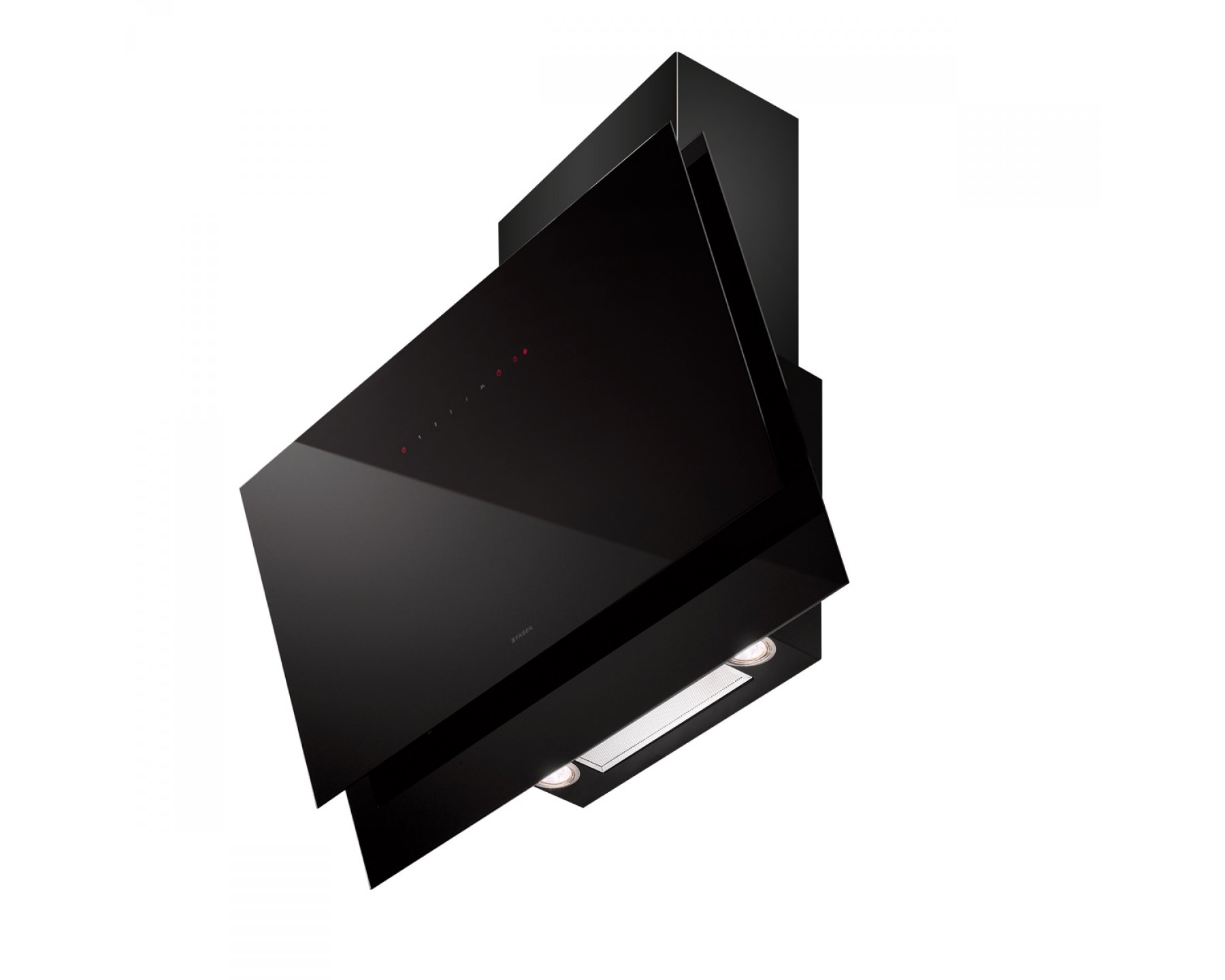 Moderní nástěnný odsavač par Black Tie 80 cm
