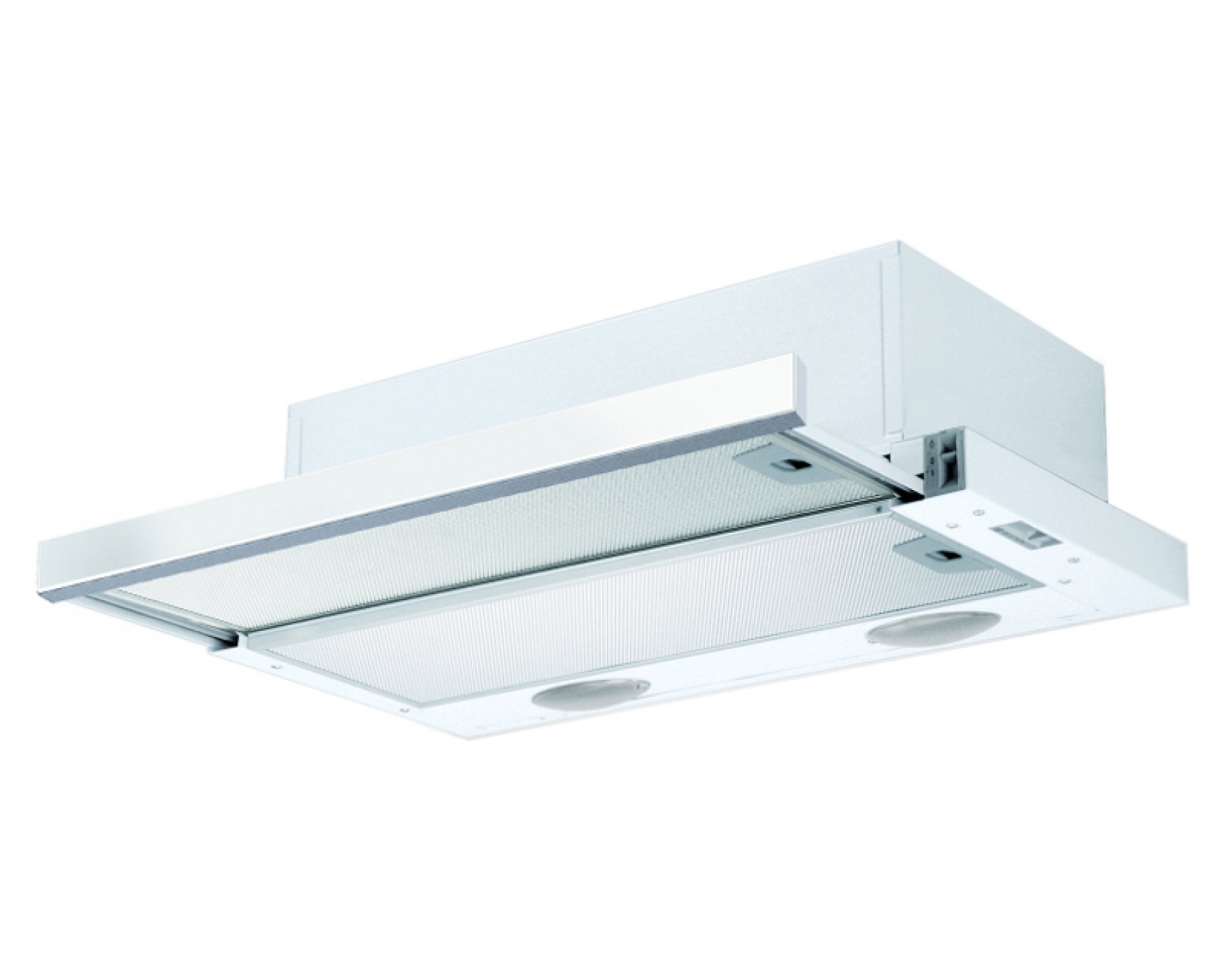 Moderní vestavný odsavač par Flexa Glass bílá 60 cm